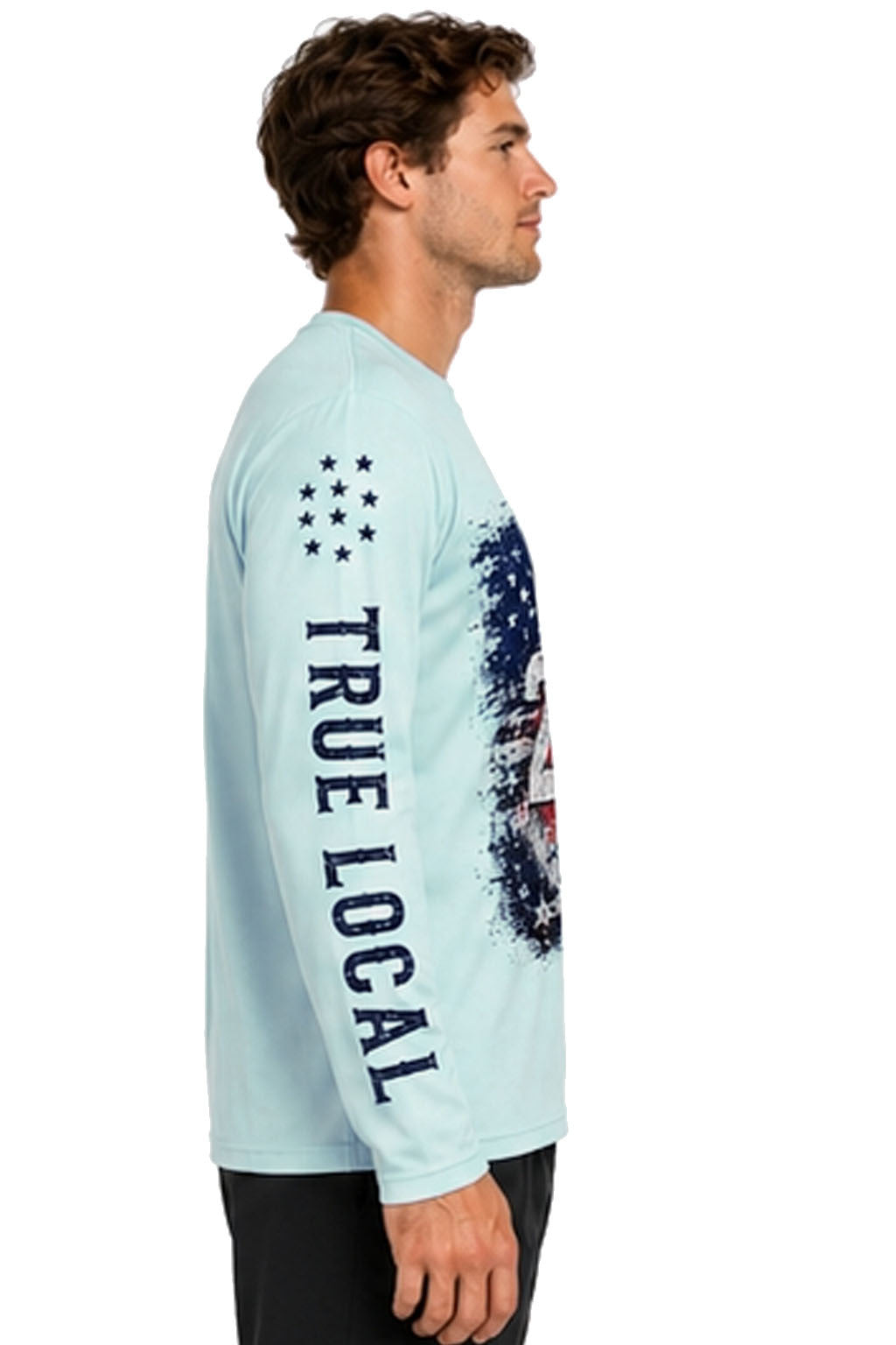 USA 250th Anniversary dri-fit performance sun shirt right side view - 1776-2026 semiquincentennial