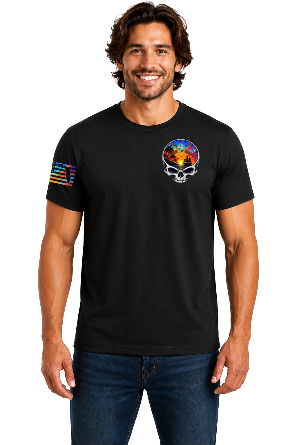Costadelic T-Shirt Black - Front