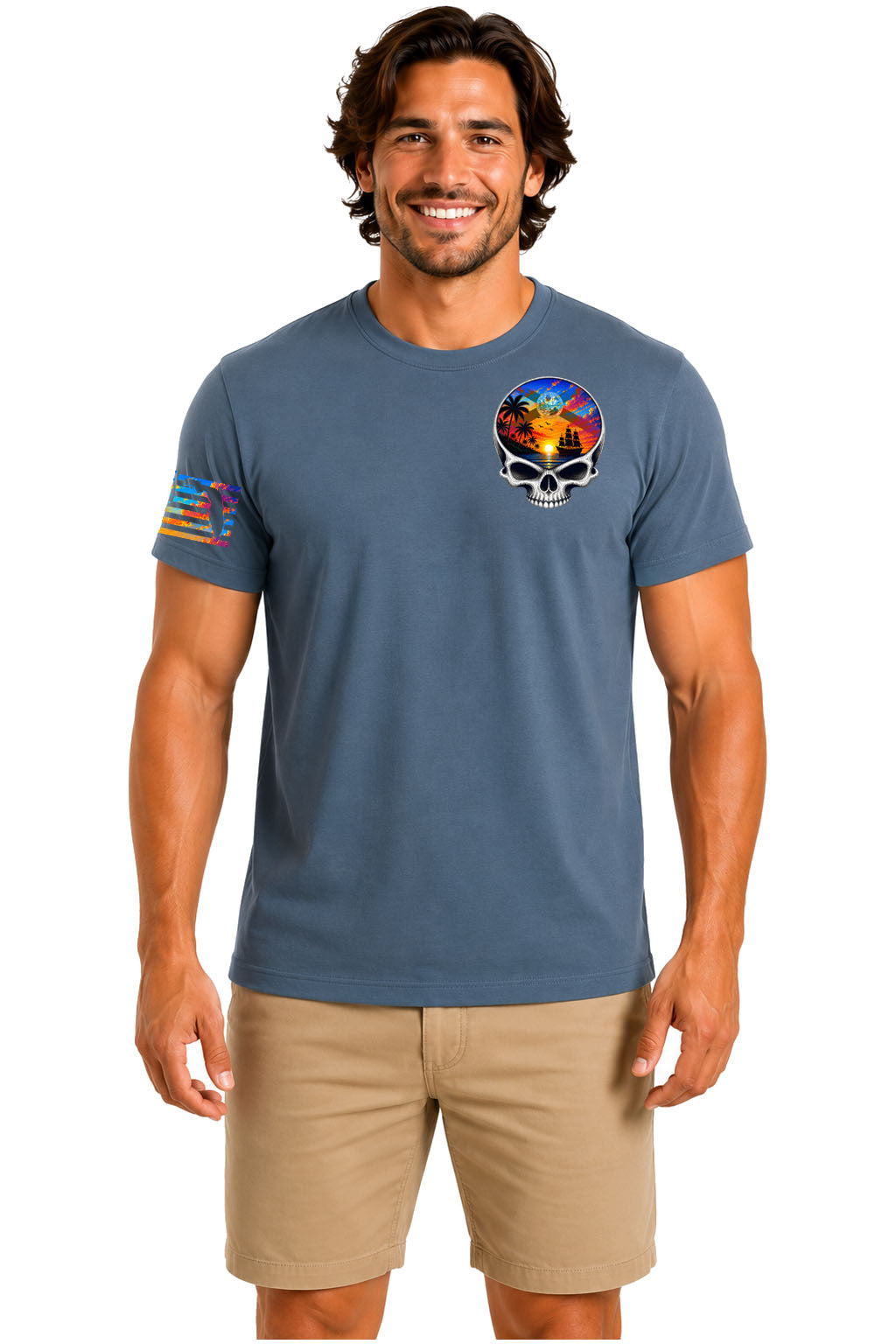 Costadelic T-Shirt Navy Indigo - Front