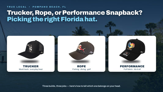 Florida hat guide: trucker, rope and performance snapback hats
