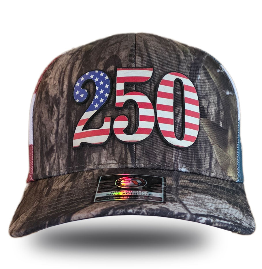 True Local 250th Anniversary USA Hat – Patriotic Stars and Stripes Trucker Cap