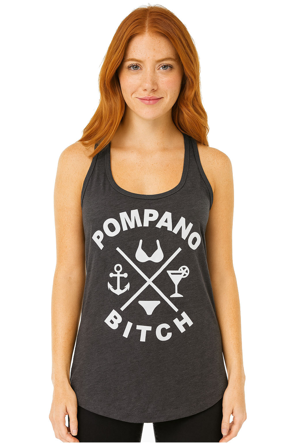 Pompano Bitch Women’s Racerback Tank