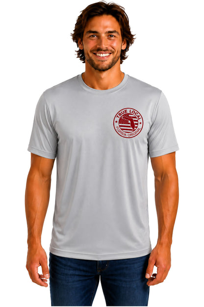 True Local Tuna Anchor Dri-Fit Tee Silver - Front