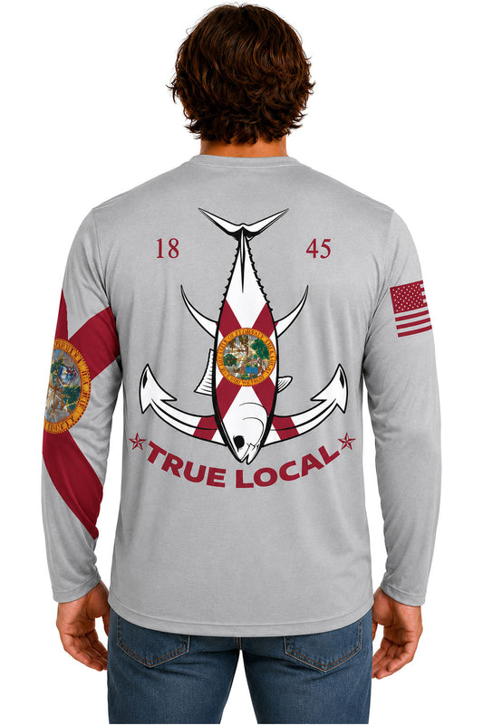 True Local Tuna Anchor Long Sleeve Silver