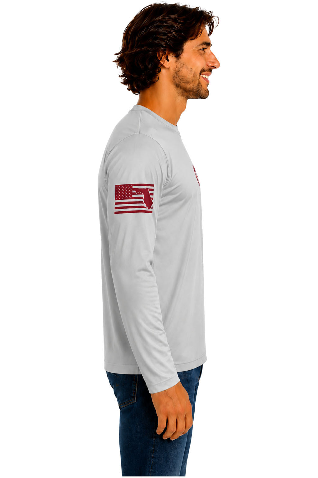 True Local Tuna Anchor Long Sleeve Silver