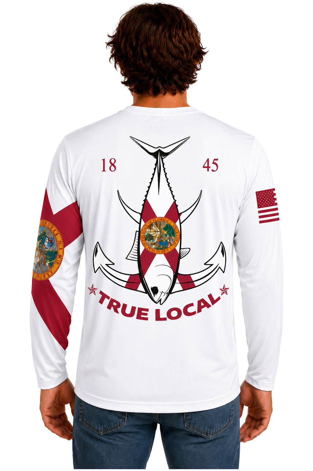 True Local Tuna Anchor Long Sleeve White