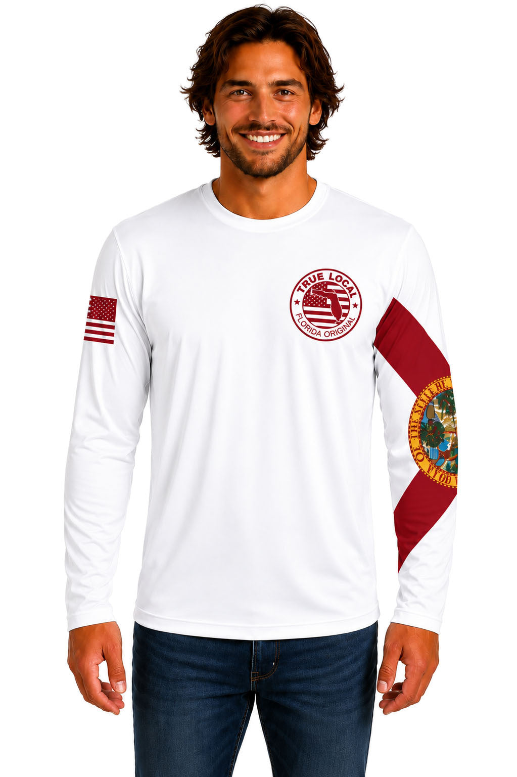 True Local Tuna Anchor Long Sleeve White