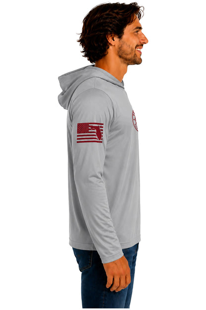 True Local Tuna Anchor Hoodie Gray - Right Side