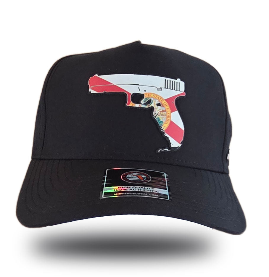 Florida Gun Hat – Florida Flag Pistol Patch | True Local Performance Hat