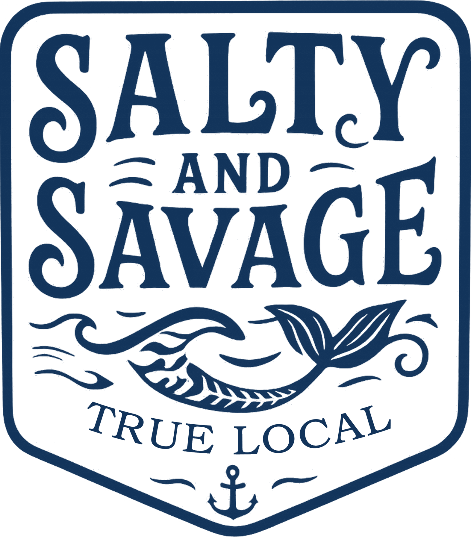 Salty and Savage UV Sticker – Mermaid Nautical Decal