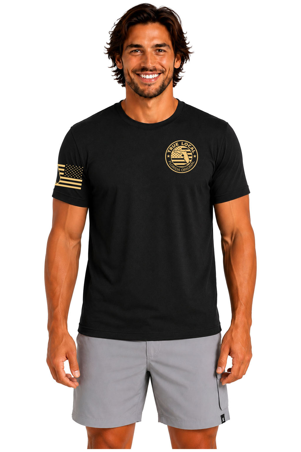Black Florida Bred Beer Fed front view | True Local Florida apparel