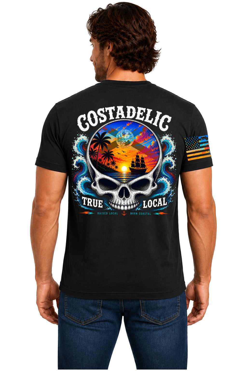 Costadelic T-Shirt Black - Back