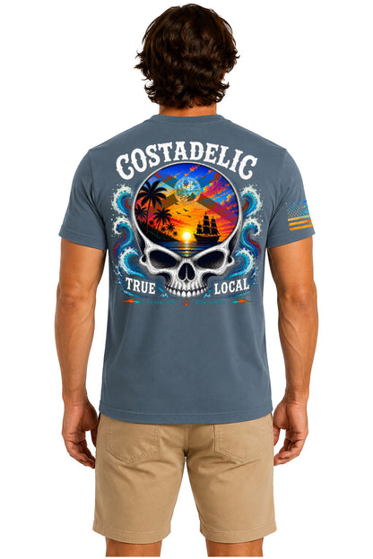 Costadelic T-Shirt Navy Indigo - Back