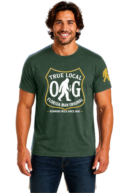 True Local OG Florida Man T-Shirt - Forest Green